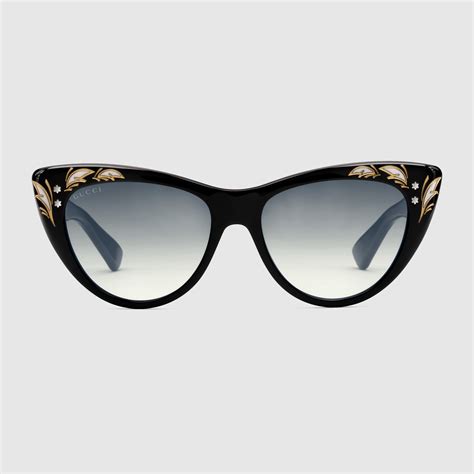 gucci red cat eye glasses|cat eye Gucci sunglasses women's.